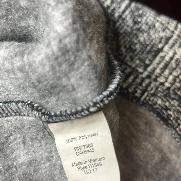 J. Crew Factory Funnel Neck Fleece Lined Pullover Sweater Plaid XS h1549 - Picture 13 of 15